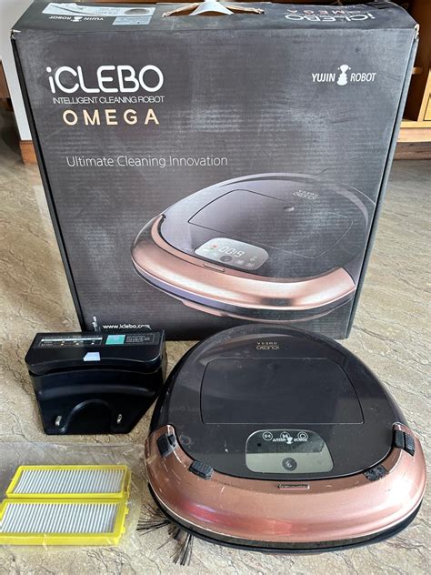 iclebo omega robotic vacuum cleaning robot white